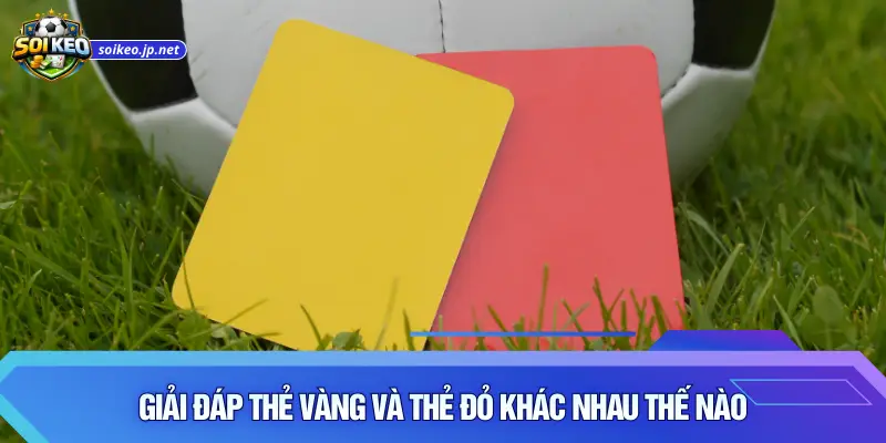 Giải đáp thẻ vàng và thẻ đỏ khác nhau thế nào